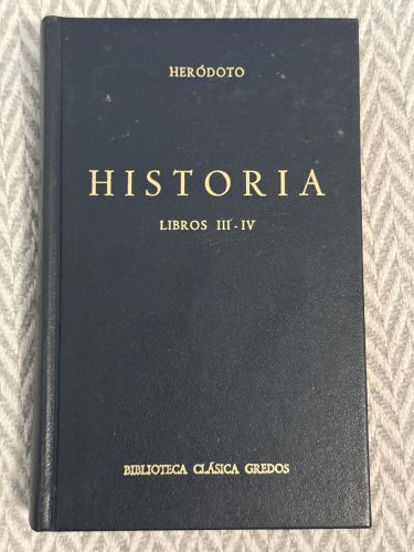 Historia. Libros III-IV. Biblioteca clásica Gredos 21