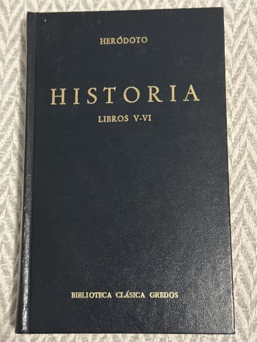 Historia. Libros V-VI. Biblioteca clásica Gredos 39