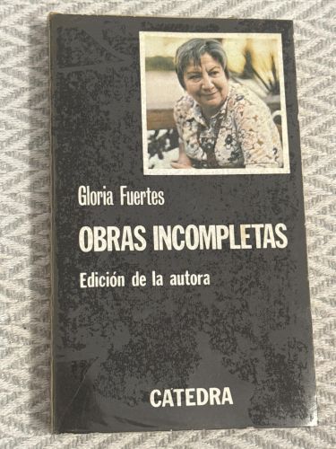 Portada del libro de Obras incompletas. Edición de la autora