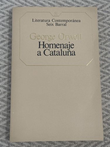 Portada del libro de Homenaje a Cataluña