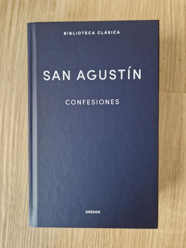 Portada del libro de Confesiones (Biblioteca Clásica Gredos)