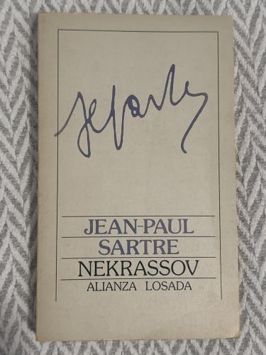 Portada del libro de Nekrassov (Jean-Paul Sartre)