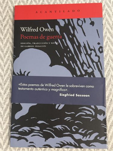 Portada del libro de Poemas de guerra. Versión bilingüe 