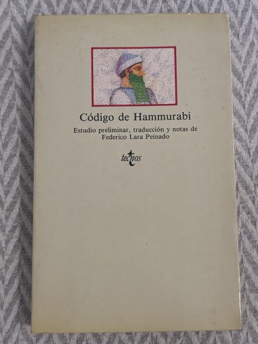 Portada del libro de Código de Hammurabi