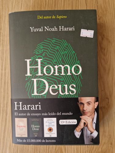 Portada del libro de Homo Deus. Breve historia del mañana