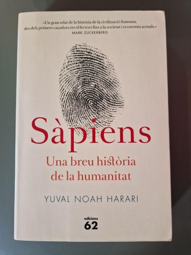Portada del libro de Sàpiens (edició rústica)