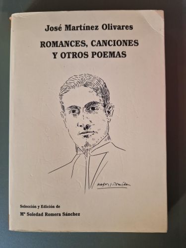 Portada del libro de Romances, canciones y otros poemas de José Martínez Olivares