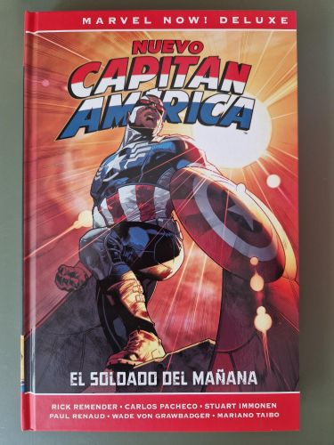 Portada del libro de Capitán América 3. El soldado del mañana. Marvel Now! Deluxe
