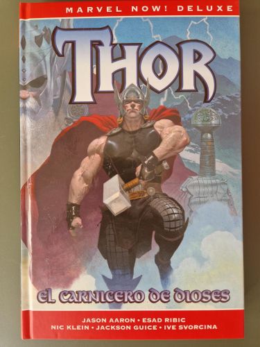 Portada del libro de THOR 1. El carnicero de Dioses. Marvel Now! Deluxe