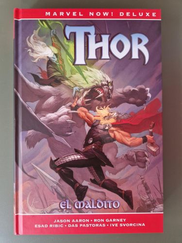 Portada del libro de THOR 2. El maldito. Marvel now! Deluxe