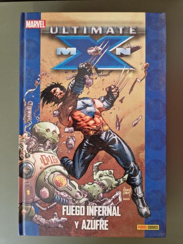 Portada del libro de Ultimate X Men: Fuego infernal y Azufre