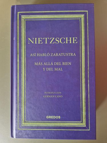 Portada del libro de Así habló Zaratustra/Más alla del bien y del mal