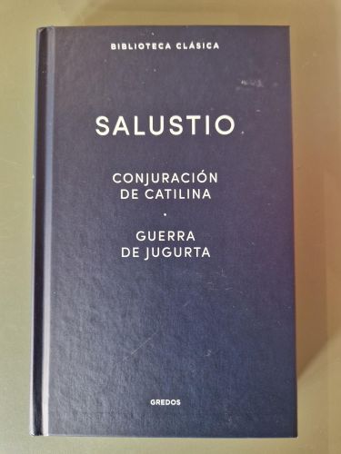 Portada del libro de Conjuración de catilina. Guerra de Jugurta. Fragmentos de las 