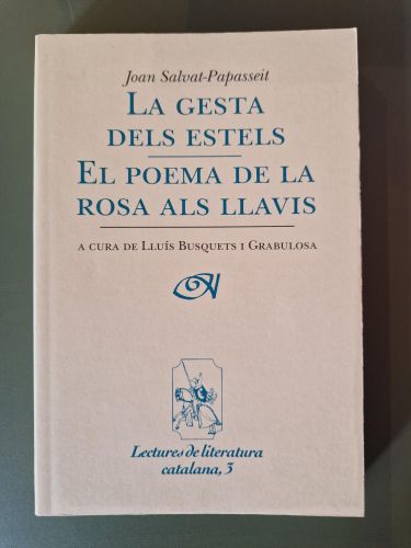 Portada del libro de La gesta dels estels / El poema de la rosa als llavis