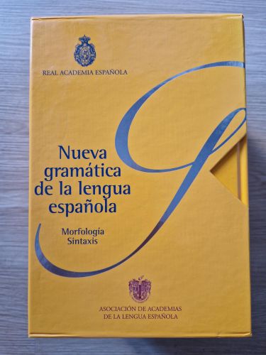 Portada del libro de Nueva gramática de la lengua española. 2 Tomos con estuche