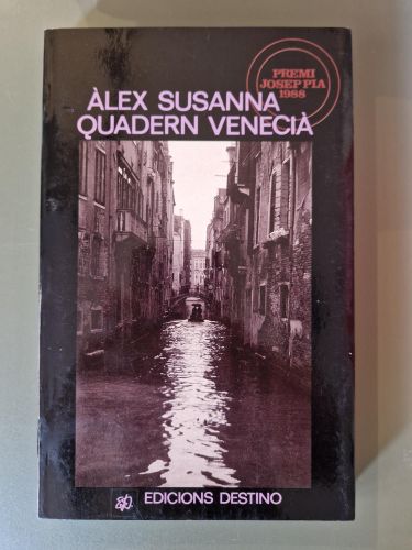 Portada del libro de Quadern Venecià (Descatalogat)