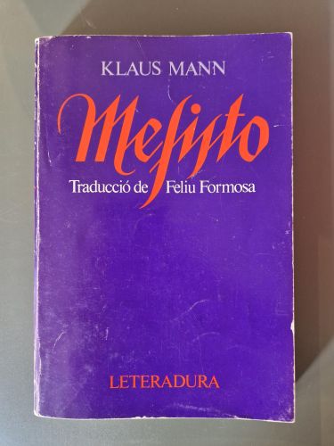 Portada del libro de Mefisto (Ed. Català)