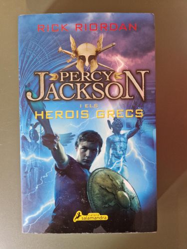 Portada del libro de Percy Jackson i els herois grecs 