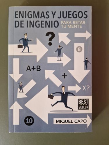 Portada del libro de Enigmas y juegos de ingenio para retar tu mente