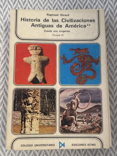 Portada del libro de Historia de las civilizaciones antiguas de América desde sus orígenes. Tomo II