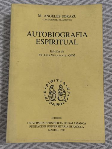 Portada del libro de Autobiografía espiritual