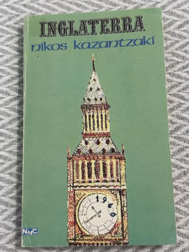 Portada del libro de Inglaterra. Nikos Kazantzaki