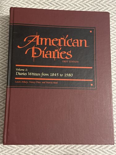 Portada del libro de American diaries: Volume 2: diaries written from 1845 to 1980
