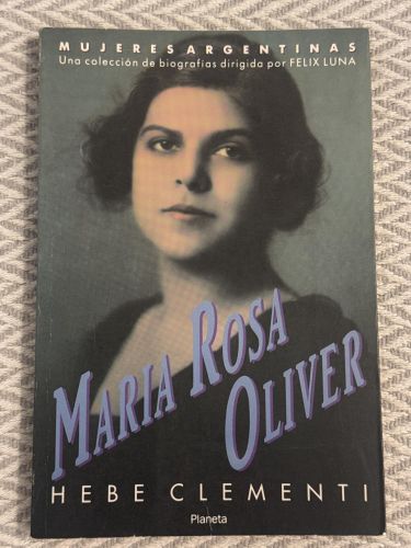 Portada del libro de Maria Rosa Oliver. Mujeres argentinas