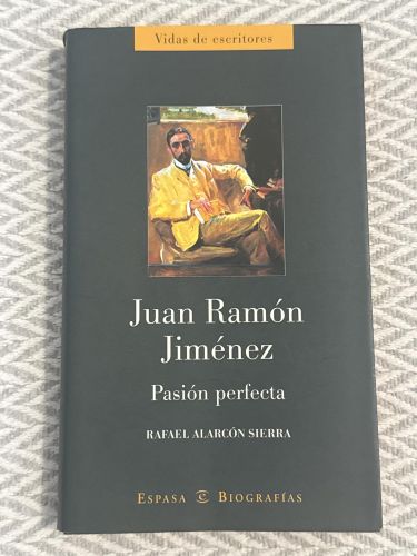 Portada del libro de Juan Ramón Jiménez. Pasión perfecta