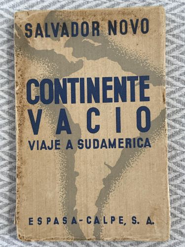 Portada del libro de Continente vacío. Viaje a Sudamerica