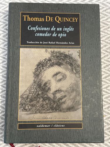 Portada del libro de Confesiones de un inglés comedor de opio