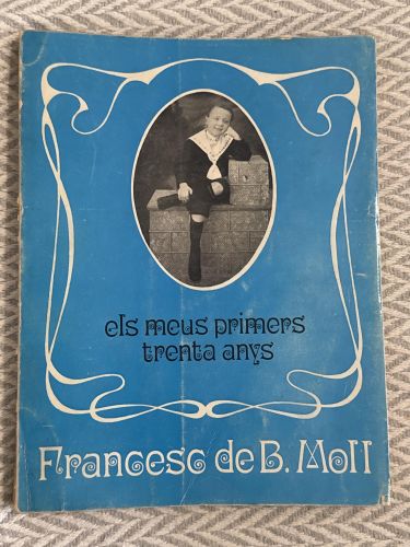 Portada del libro de Els meus primers trenta anys (1903-1934)