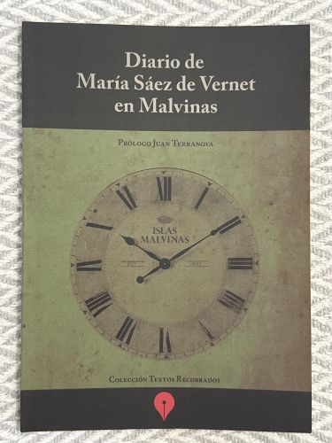 Portada del libro de Diario de María Sáez de Vernet en Malvinas