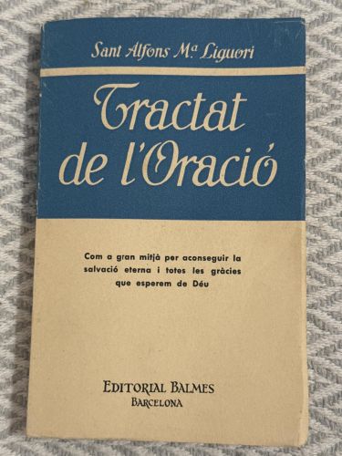 Portada del libro de Tractat de l'oració