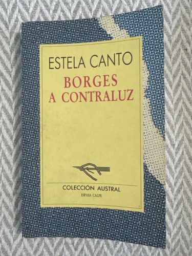 Portada del libro de Borges a contraluz