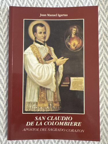 Portada del libro de San Claudio de la Colombière. Apostól del sagrado corazón