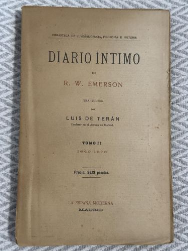 Diario íntimo. Tomo II 1840-1876